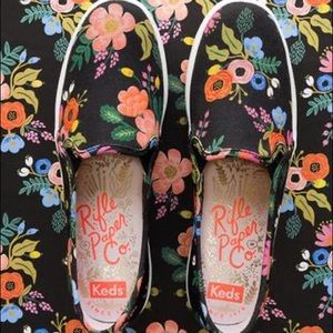 Rifle Paper Co. Triple Decker Slip On Keds Fleurs
